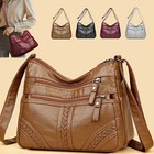 Women   s Soft Leather Crossbody Bag  2026 Retro Multi-pocket Shoulder Handbag-new