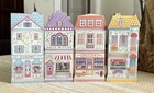 Vintage Lenox Village Flats 1997 Wood Wall Hanging Plaques Set Of 4
