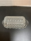 Anchor Hocking Vintage Crystal Clear Butter Dish With Lid