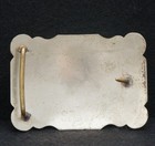 Wc01149 Vintage 1970s   cowboy Pole Bending On Horse   Trophy Style Belt Buckle