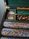 Poker Chip Set With Carrying Case  Club Casino Playing Cards  Dealer Chips