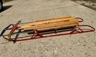 Vintage Flexible Flyer Wooden Snow Sled     Classic Winter Collectible