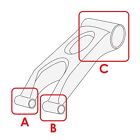 Caltric Swing Arm Bushing   Bearing Kit For Yamaha Raptor 660r Yfm660r 2001-2005