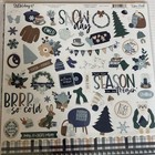 Echo Psrk Collection Kit Snow Day 12 x12  Paper Stickers Echo Park