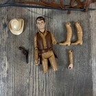 Vintage Marx Johnny West Horse Thunderbolt And Buckboard Wagon And Figure