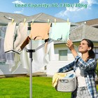 Adjustable Rotary Umbrella Clothesline - 4 Arms  165 Ft Drying Rack
