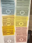 Vintage  Monopoly  Edition Board Game Play Money 45pcs Replacement 