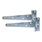 Tee Hinges Black Galvanised Zinc Heavy Duty Shed Garden Gate Hinge T-hinge Pair