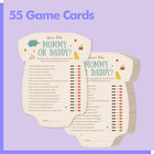 55pcs Baby Shower Games - Guess Who Mommy Or Daddy Cards For All Genders