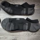 Under Armour Socks Mens Large Black Gray Performance Athletic Low Cut Lot 6 Pack