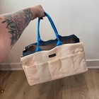 Character Canvas Tool Bag Tote Bag Utility Pockets Craft Bag With Organizers