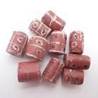 10 Pcs Mixed Brick Fancy Antique Venetian Glass Trade Beads African Millefiori