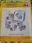 Aunt Marthas Hot Iron Transfer 3649 Early American Motits Embroidery Pattern 
