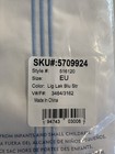 Lands End Blue   White Embroidered Stripe Euro Pillow Shams