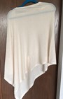 Gold Mamas Nursing Baby Breastfeeding Cover Breathable Lightweight Ivory Poncho