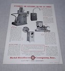 1953 Reid Brothers Company Precision Surface Grinders Brochure