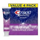 Crest 3d White Advanced Luminous Mint Teeth Whitening Toothpaste  3 7 Oz  4 Pack