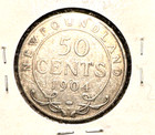 Canada Newfoundland 1904 H Fifty Cents Km Fine