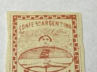 Vintage Argentina Stamp 1860 Scott  4 Mint Mh Imper 5c Rose-red Conferation