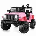 12v Kids Powered Ride On Truck Car W  Parent Remote Control Led Lights 3 Speeds 