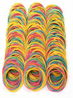 100 Pcs Multicolor Rubber Bands 38mm Elastic Bands For Office   School