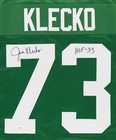 Joe Klecko Signed Jersey  jsa Coa  Inscribed  hof 23  New York Jets Green Custom