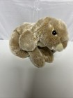 Vtg Animal Alley Toys R Us Tan Bunny Rabbit Weighted Stuffed Plush Lop With Tag 