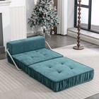 Green Folding Sofa   Futon Sleeper Chair  Convertible Chair Floor Couch   Sleepi