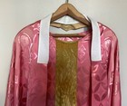 Religious Rose Colored Liturgical Chasuble Damsk Fabric Floral Pattern 5 Pc Set