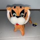 Vintage Dakin Dream Pets Striped Tiger Wood Fill Japan Velvet Plush Orange Tags