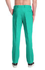 Concitor Brand Men s Solid Aqua Green Color Dress Pants Flat Front Mens Trousers