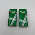 Set Of 2 Vintage More Menthol Cigarette Matchbook    Not Cigarettes  