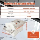 Manual Hand-rolling Sausage Twisting Machine Sausage Knotting Tying Machine Us