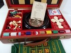 Vintage 1942 E s  Lowe Multi Game Set Briefcase Roulette Horse Race Checkers