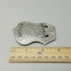 Vintage Security Officer Badge Silver Tone Shield Eagle Lion Costume