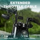 For Harley 45  Steel Braid Throttle Cable For Street Road Glide King 2000-2006