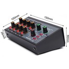 Modern 8-channel Mono Stereo Audio Mixer Home Karaoke Sound Mixing Amplifier
