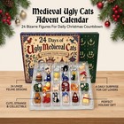 24 Days Of Ugly Medieval Cats 2026 Advent Calendar Christmas Countdown Calendar