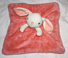 Pink Beige Bunny Baby Girl Security Blanket Lovey Rn 158870 Floppy Ears 11 