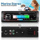 Pyle Plmrb38b Marine Stereo Receiver Bluetooth Power Amplifier  1 Din  Am fm sd
