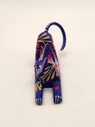 Oaxacan Alebrije Wood Miniature Cat Hand Carved   Painted Mexican Folk Art