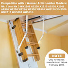 Heavy Duty 55-1 Attic Ladder Spreader Hinge Arms With Springs compatible With We