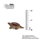 Little Critterz - Snapping Turtle  jaws  Reptile - Miniature Porcelain Figurine