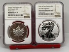2019w Pride Of 2 Nations Silver Eagle Ngc Rev Pf70  Maple Leaf Ngc Modified Pf70