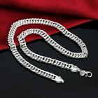925 Sterling Silver 6mm Wide Miami Cuban Link Chain Mens Womens Necklace 