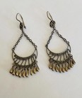 Vintage Sundance Catalog Sterling Silver Chandelier Drop Dangle Earrings