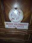 Vintage Large Reddy Kilowatt 12  Porcelain Metal Sign Electric Power Co Gas Oil