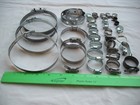 Lot Of 31 Assorted Steel Metal Hose Pipe Clamps  Screw Tight  Band  Plumbing