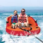 2 Person Water Sport Inflatable Large Towable Tube For Boating W  Padded Handle