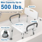 Shower Chair For Inside Shower With Arms And Back  Fsa hsa Eligible 500 Lbs